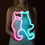 Katzenfreunde (35x28cm) USB - loveledlights - - cat,katze