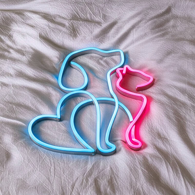 Hund & Katze (40x38cm) USB