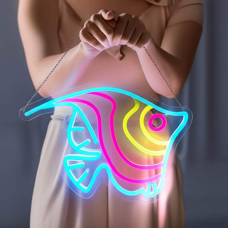Ozean Fisch (35x34cm) USB - loveledlights - - 