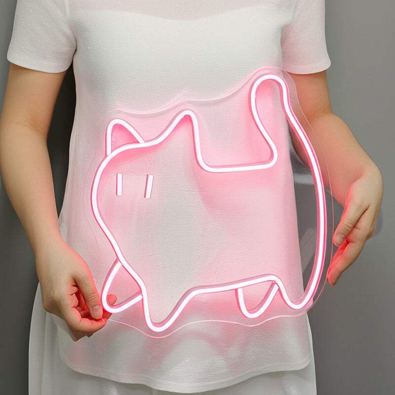 Pinke Dicke Katze (40cm) USB - loveledlights - - dick,katze,pink