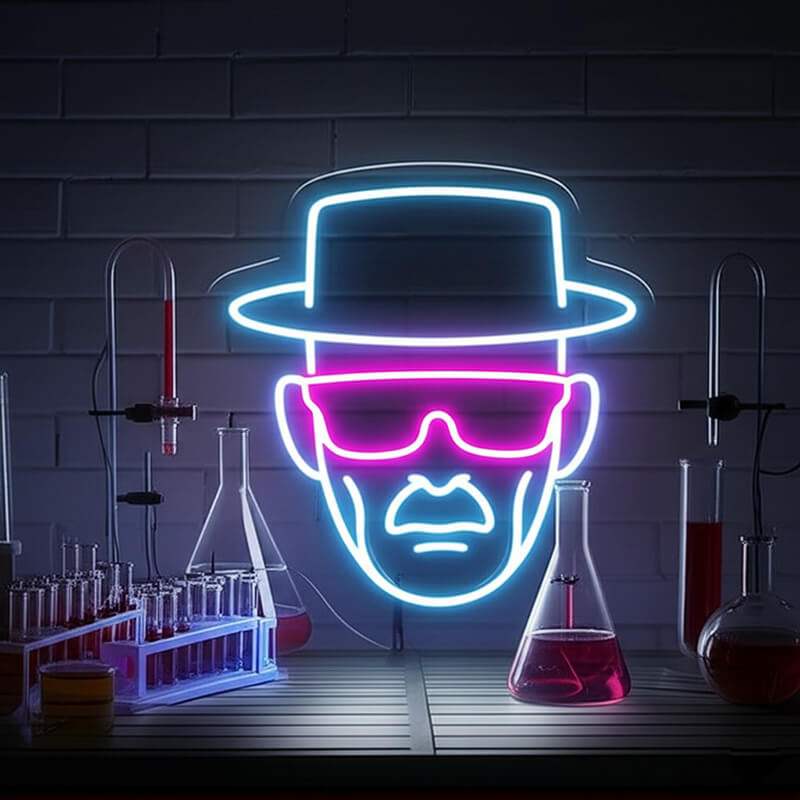 Walter Vibes (40cm) USB - loveledlights - LED-Schild - breaking bad,heisenberg,walter white