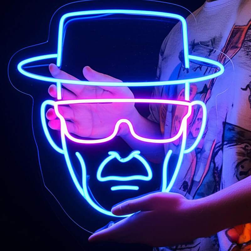 Walter Vibes (40cm) USB - loveledlights - LED-Schild - breaking bad,heisenberg,walter white