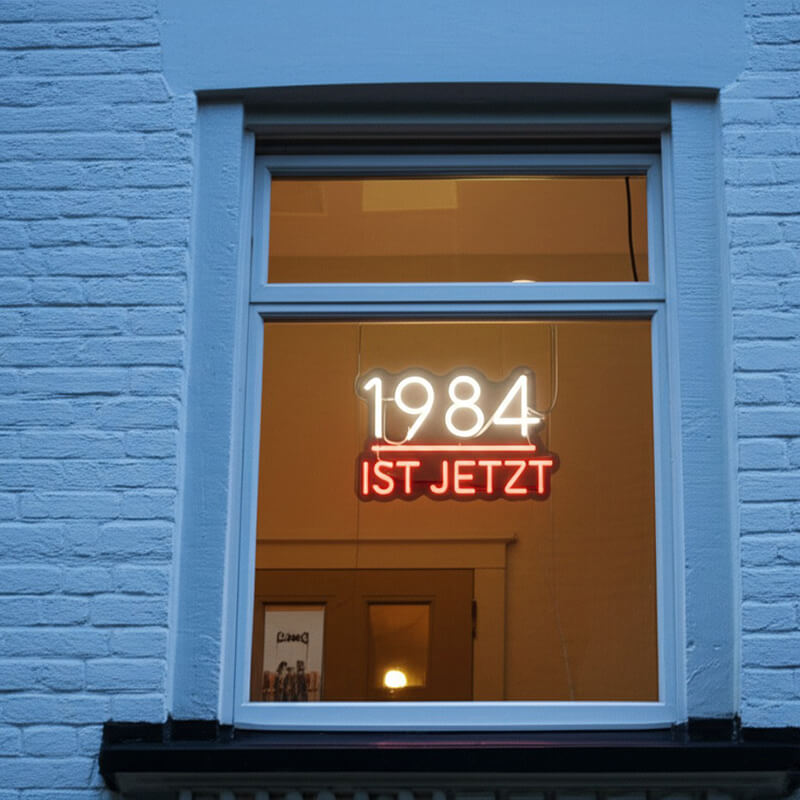 "1984 IST JETZT" (40x25cm) USB