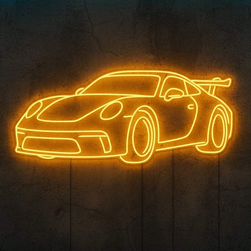 Sportwagen (XL 70x42cm) - loveledlights - - auto,porsche,rennwagen