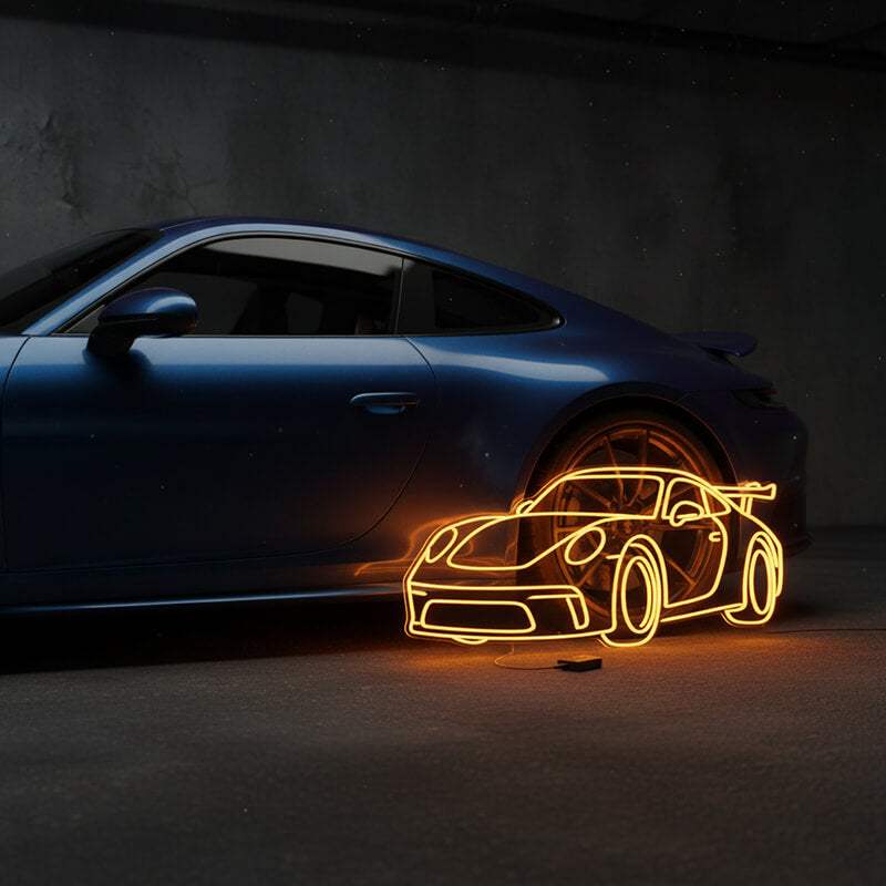 Sportwagen (XL 70x42cm) - loveledlights - - auto,porsche,rennwagen