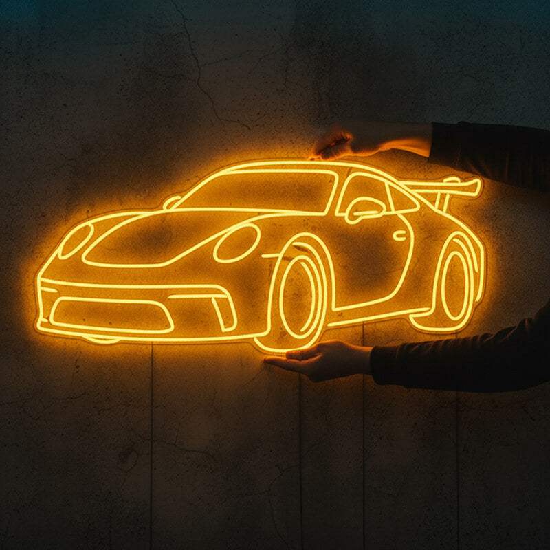 Sportwagen (XL 70x42cm) - loveledlights - - auto,porsche,rennwagen