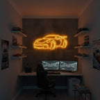 Sportwagen (XL 70x42cm) - loveledlights - - auto,porsche,rennwagen
