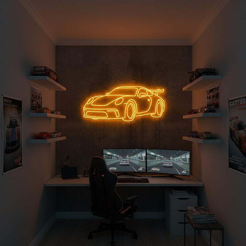 Sportwagen (XL 70x42cm) - loveledlights - - auto,porsche,rennwagen