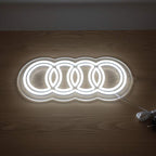 Auto Garagendekor (USB) - loveledlights - - audi,logo,ringe