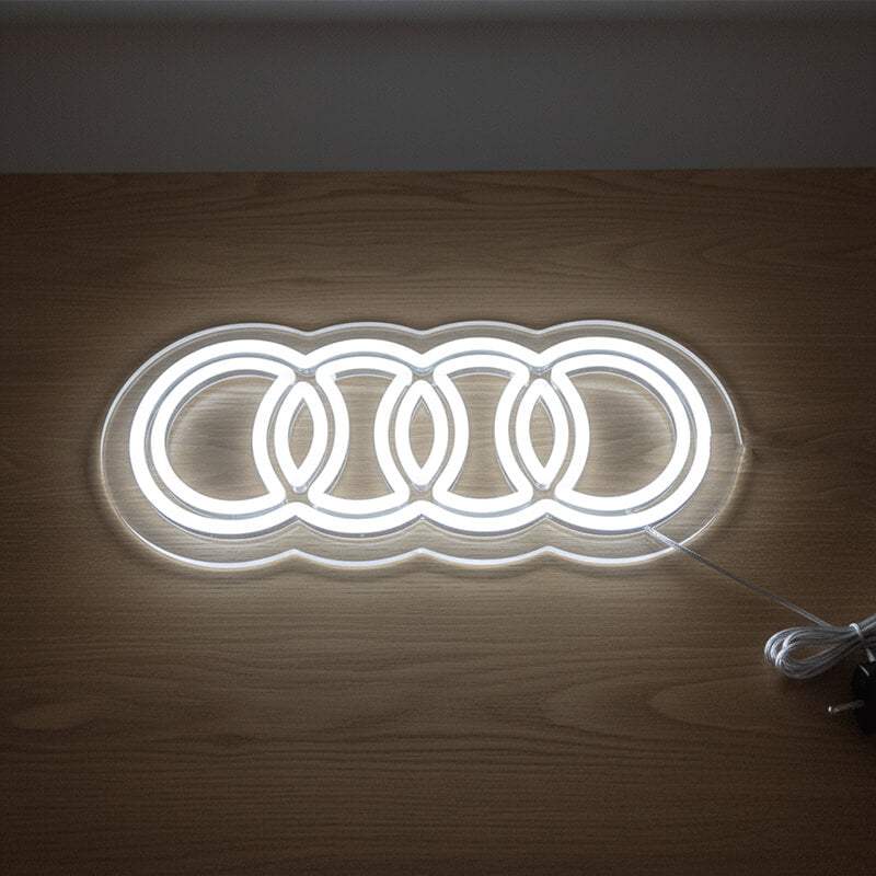 Auto Garagendekor (USB) - loveledlights - - audi,logo,ringe