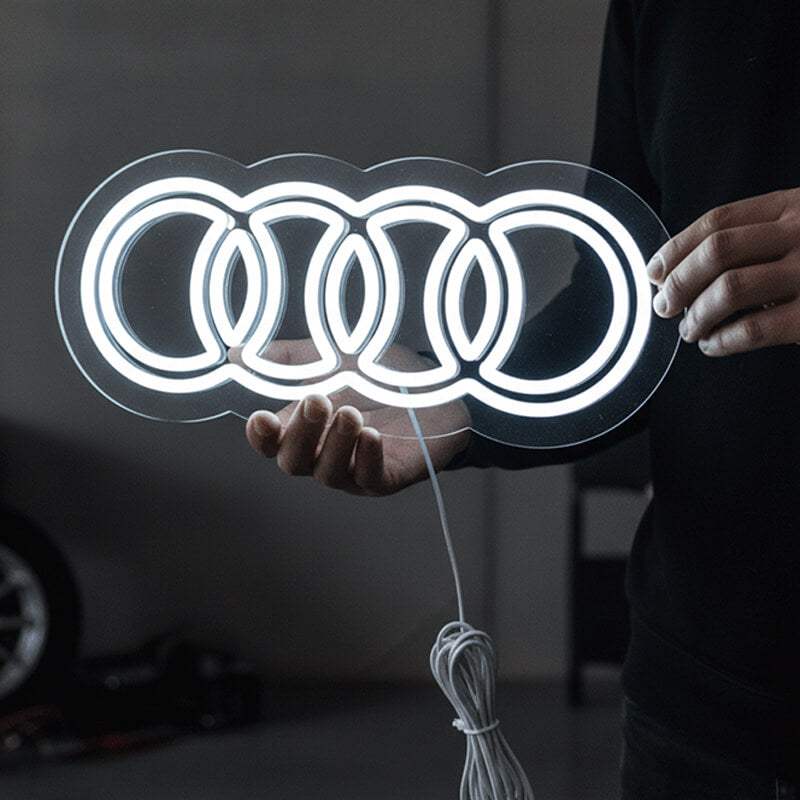 Auto Garagendekor (USB) - loveledlights - - audi,logo,ringe