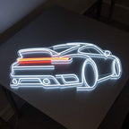 P-Sportwagen (60x42cm) - loveledlights - - porsche,sportwagen