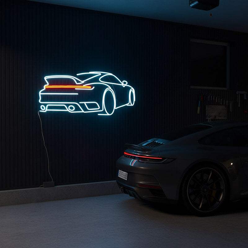 P-Sportwagen (60x42cm) - loveledlights - - porsche,sportwagen