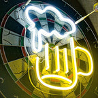 Bier mit Schaum (30x30cm) USB - loveledlights - LED-Schild - bier,biermaß