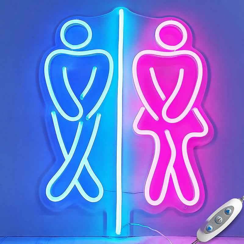 Toilettenschild M&W (40x50cm) USB