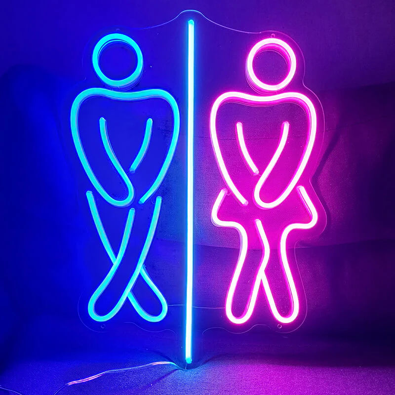 Toilettenschild M&W (40x50cm) USB