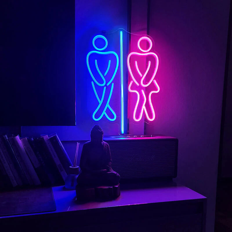 Toilettenschild M&W (40x50cm) USB