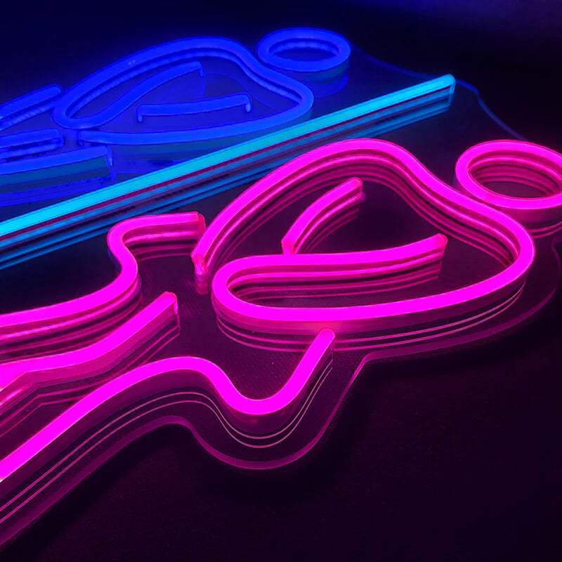 WC Schild M&W (40x50cm) USB - loveledlights - LED-Schild - frau,mann,toilette,wc
