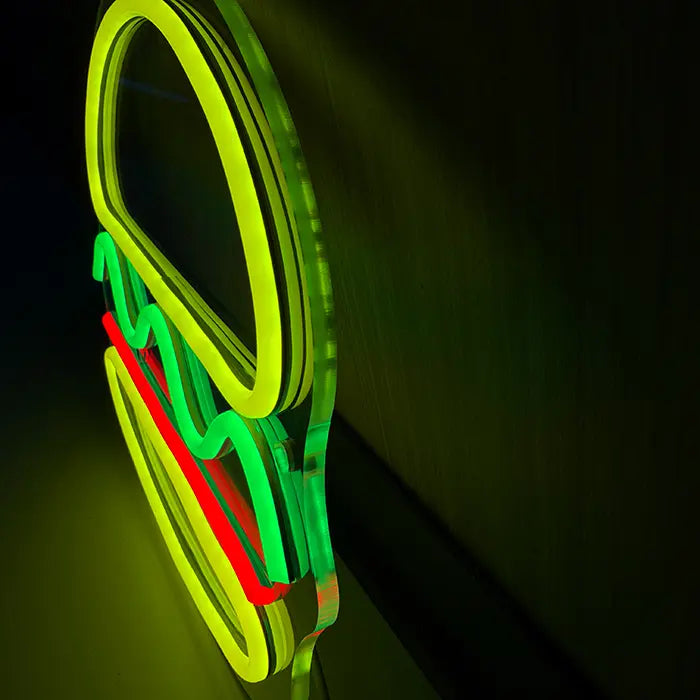 Mini Burger Neon LED Schild – USB, dimmbar | Burger Imbiss Schild