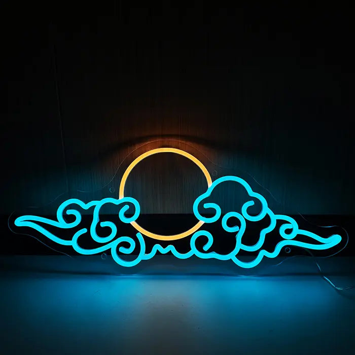Anime Wolke Neon LED Schild – USB, dimmbar | Anime Zimmer Wanddeko