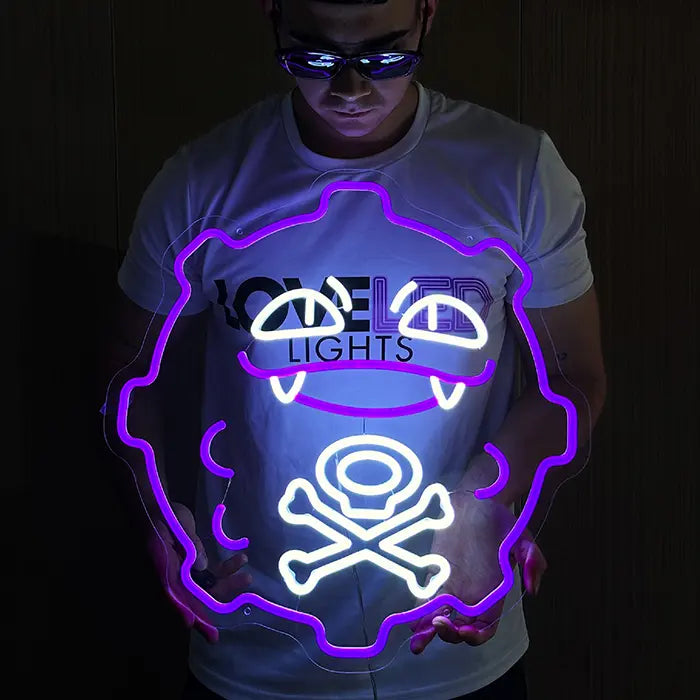 Seltene Pokémon Neon LED Schild – USB & 12V Leuchtschild | Pokémon Sammler Set