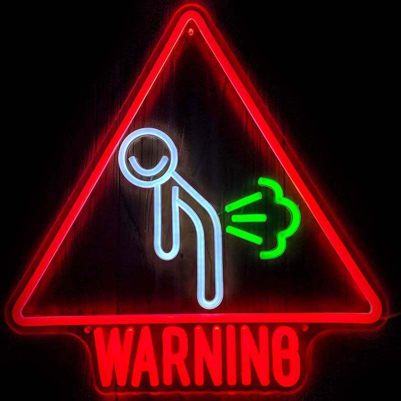 Pupsalarm Warnung (XL 46x44cm) USB - loveledlights - LED-Schild - 