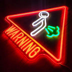 Pupsalarm Warnung (XL 46x44cm) USB - loveledlights - LED-Schild - 