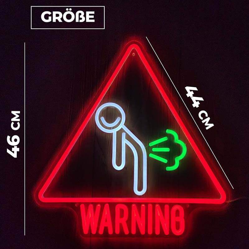 Pupsalarm Warnung (XL 46x44cm) USB - loveledlights - LED-Schild - 