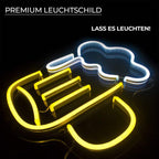 Bier mit Schaum (30x30cm) USB - loveledlights - LED-Schild - bier,biermaß