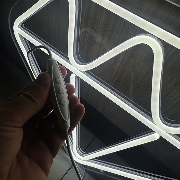 Diamant Neon LED Schild – USB Leuchtschild | Glamour Wanddeko