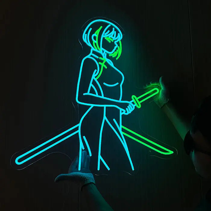Miaukuza LED Schilder Set – Japan Anime Girls Leuchtschilder | Wanddeko