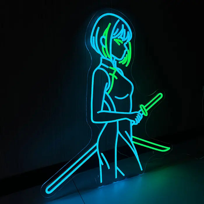 Miaukuza LED Schilder Set – Japan Anime Girls Leuchtschilder | Wanddeko