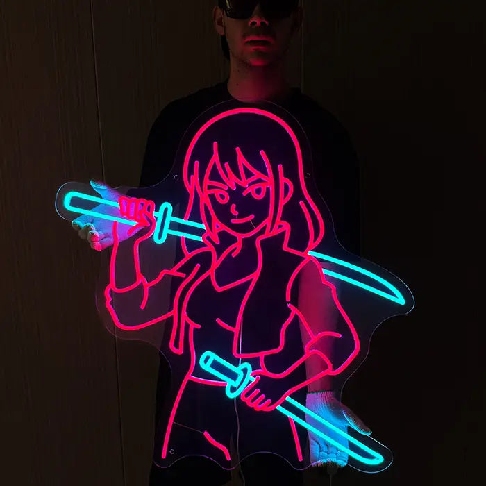 Miaukuza LED Schilder Set – Japan Anime Girls Leuchtschilder | Wanddeko