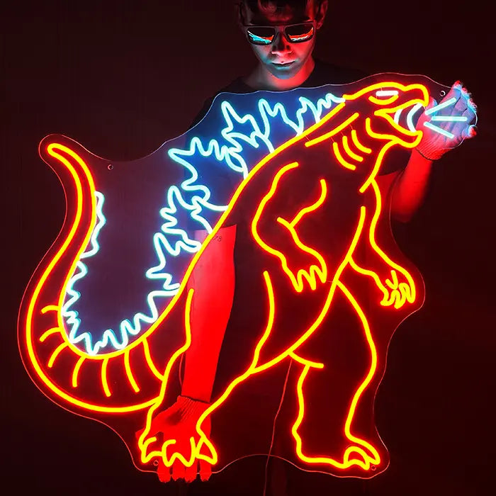 Godzilla Set Neon LED Schild – 7 Motive, dimmbar | Japan Anime Deko