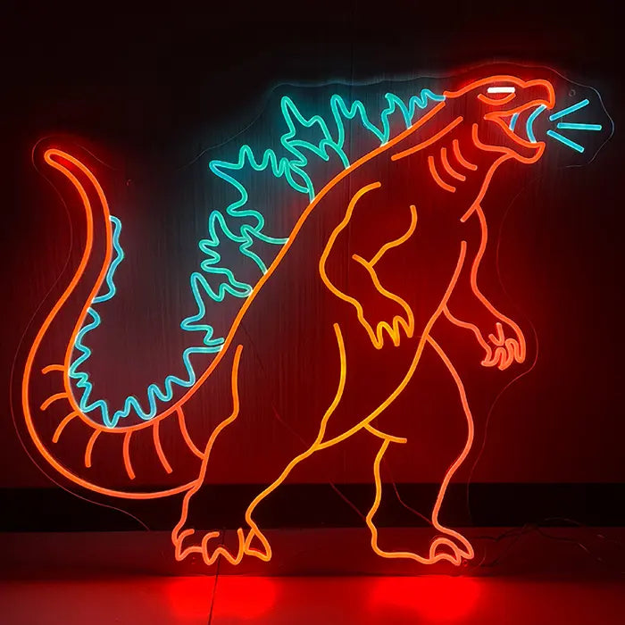 Godzilla Set Neon LED Schild – 7 Motive, dimmbar | Japan Anime Deko