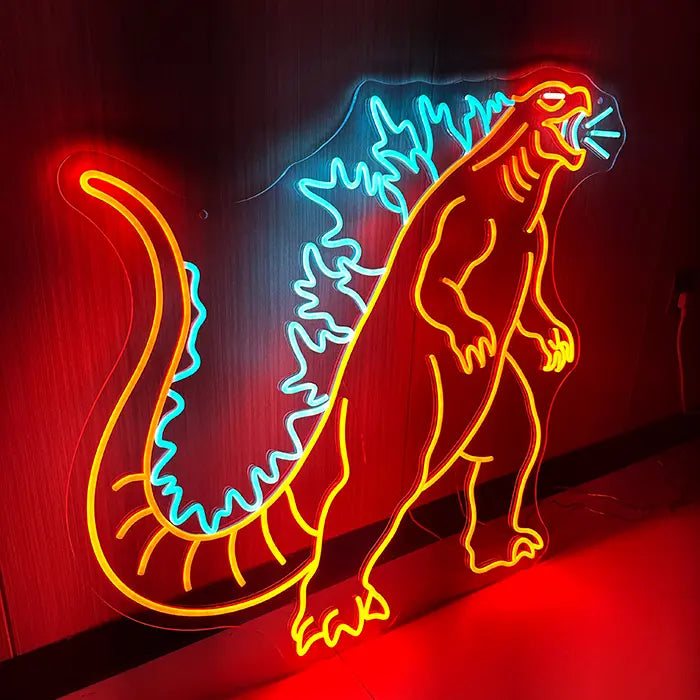 Godzilla Set Neon LED Schild – 7 Motive, dimmbar | Japan Anime Deko