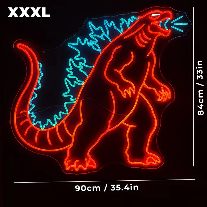 Godzilla Set Neon LED Schild – 7 Motive, dimmbar | Japan Anime Deko