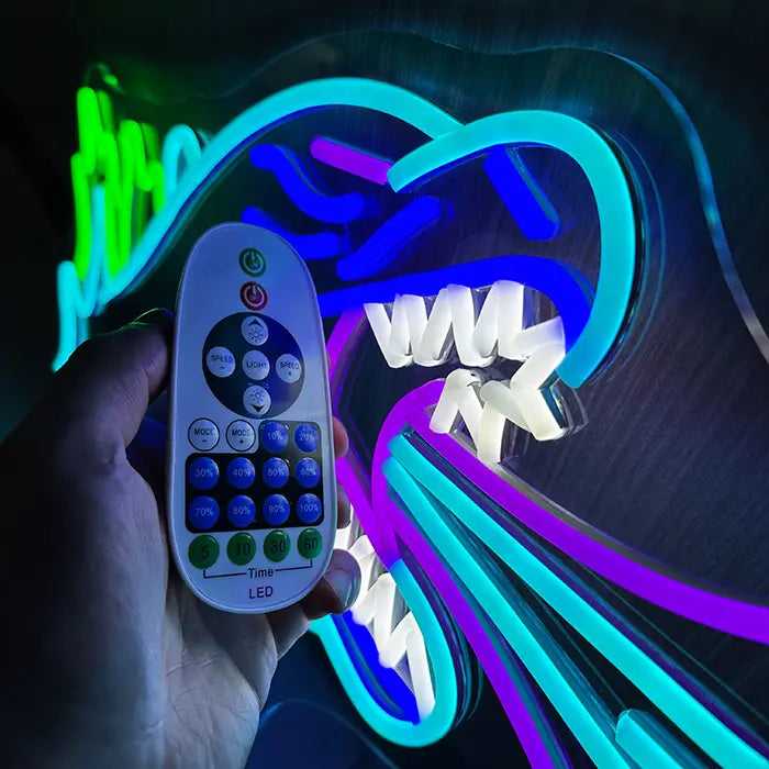 Godzilla Set Neon LED Schild – 7 Motive, dimmbar | Japan Anime Deko