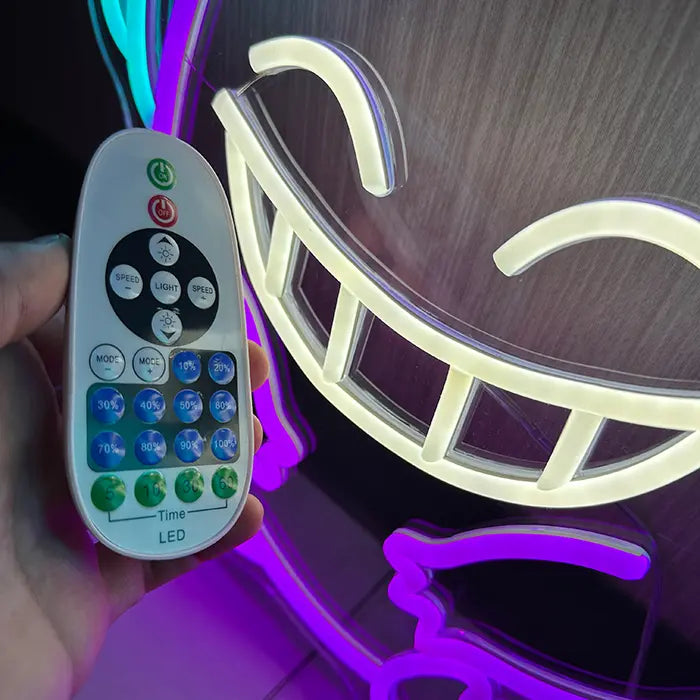 Pokémon Gengar Chill Neon LED Schild, gleichmäßig ausgeleuchtete Neonlinie über die volle Motivbreite