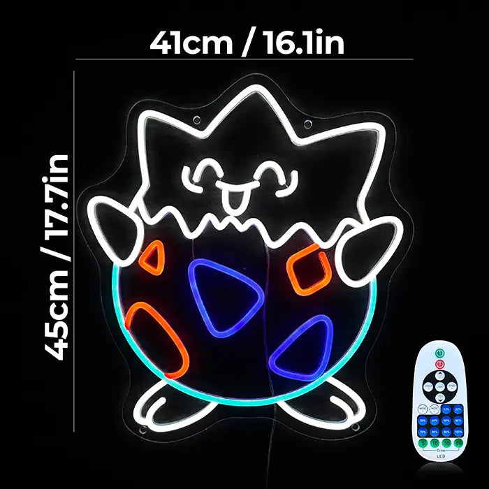 Seltene Pokémon Set Neon LED Schild – 12 Motive, dimmbar | Pokémon Sammler Deko