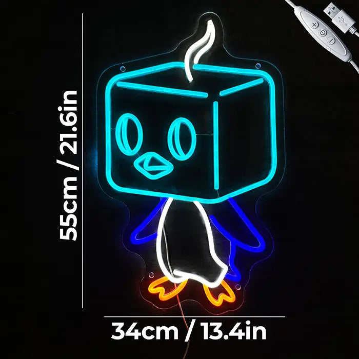 Pokémon Kubuin Neon LED Schild – USB, dimmbar | Pokémon Gaming Wanddeko