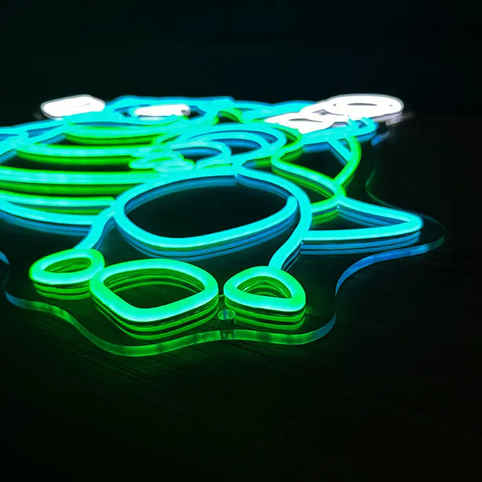 Pokémon Turtok Neon LED Schild – Dimmbar mit Fernbedienung | Pokémon Gaming Wanddeko