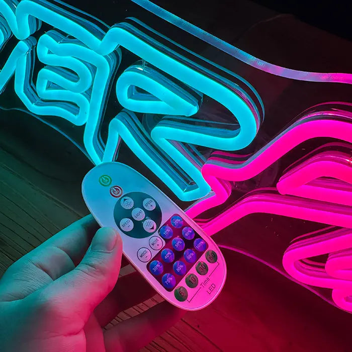Cyber Futura Set Neon LED Schild – 9 Motive, dimmbar | Sci-Fi Gaming Deko