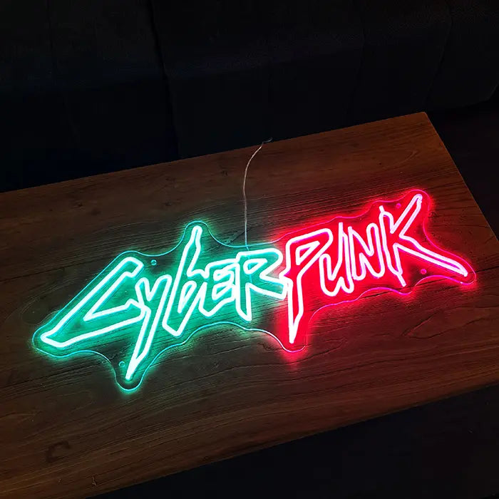 Cyber Futura Set Neon LED Schild – 9 Motive, dimmbar | Sci-Fi Gaming Deko