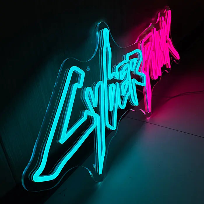 Cyber Futura Set Neon LED Schild – 9 Motive, dimmbar | Sci-Fi Gaming Deko