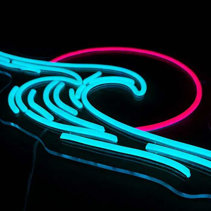 Japanisches Meer Neon LED Schild – USB, dimmbar | Japan Wanddeko