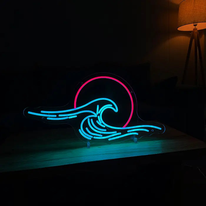 Japanisches Meer Neon LED Schild – USB, dimmbar | Japan Wanddeko