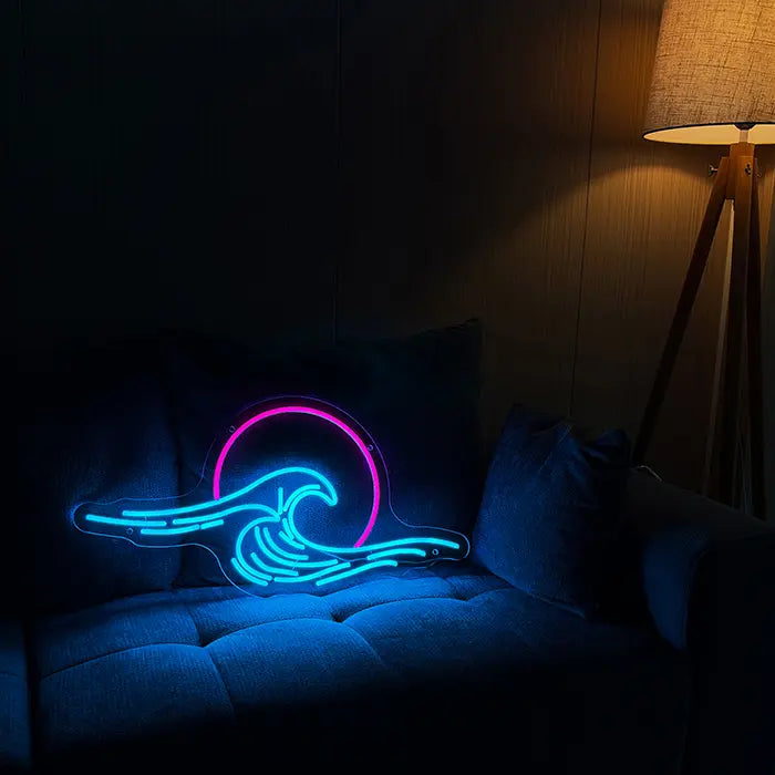 Japanisches Meer Neon LED Schild – USB, dimmbar | Japan Wanddeko