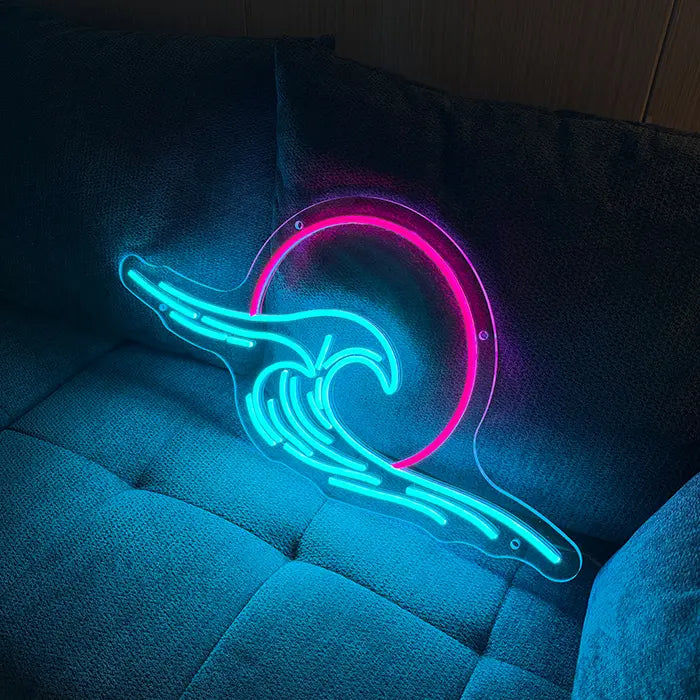 Japanisches Meer Neon LED Schild – USB, dimmbar | Japan Wanddeko