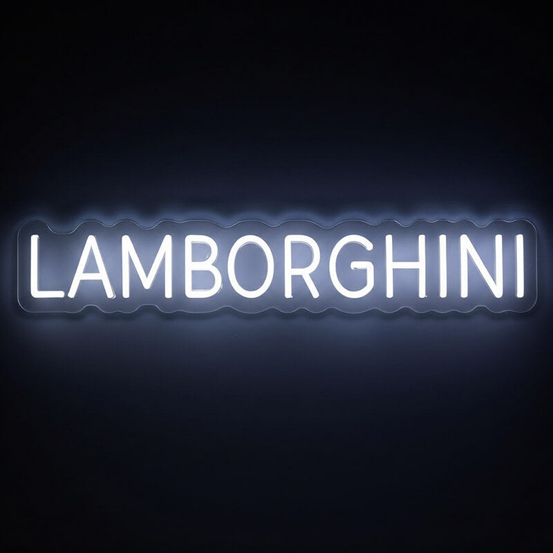 Lamborghini Neon LED Schild USB – Supercar Fan Garagen Deko
